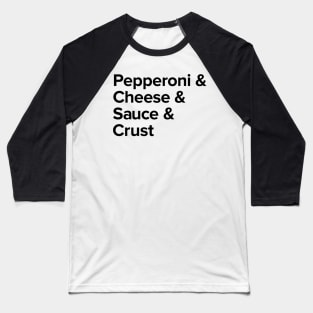 Pizza Ampersand Baseball T-Shirt